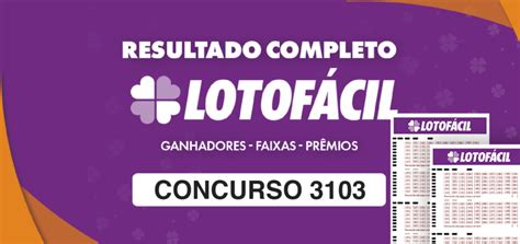 resultado lotofácil 3103 - foco loterias 3103